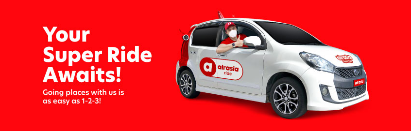 AirAsia Ride Promo Code "NEW2RIDE" - Take RM5 OFF On Your First Ride