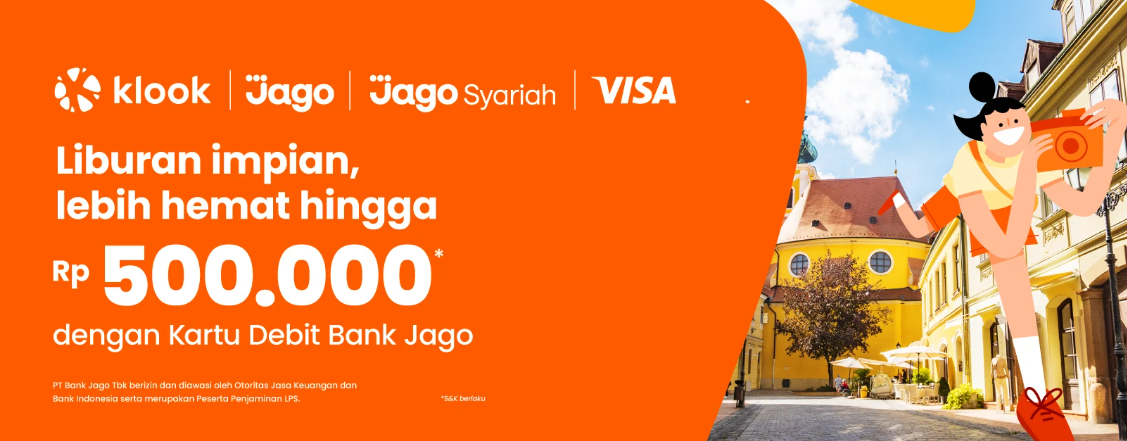 Use This Klook Discount Code Bank Jago And Get Rp100,000 OFF
