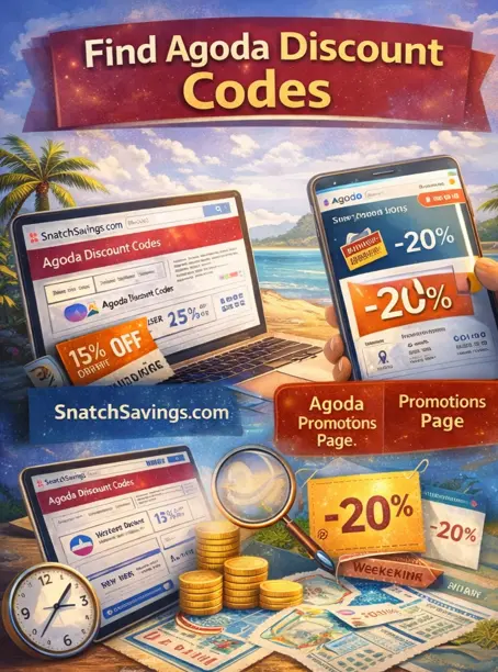 How to find working Agoda discount codes using deal websites, promotions page, newsletters, and mobile app