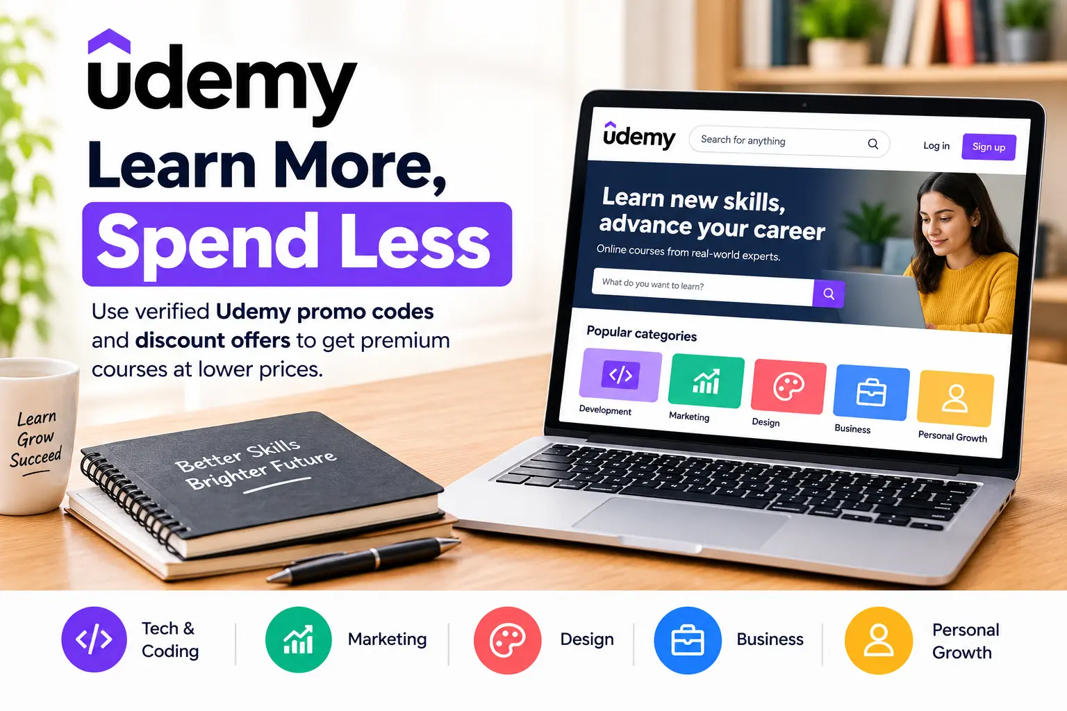 Udemy online courses and verified promo code discounts