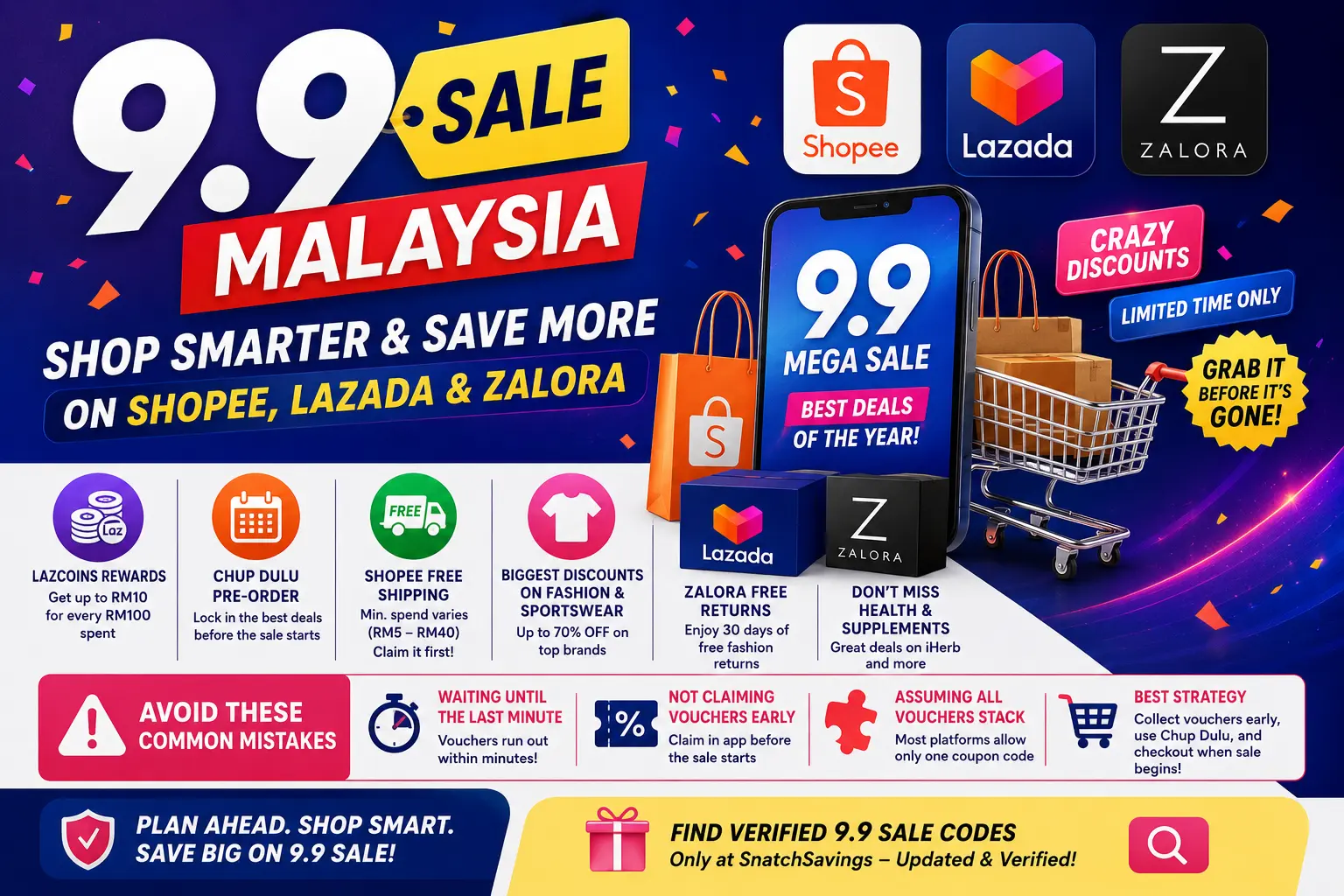 9.9 Sale Malaysia: How to Shop Smarter on Shopee, Lazada, and Zalora
