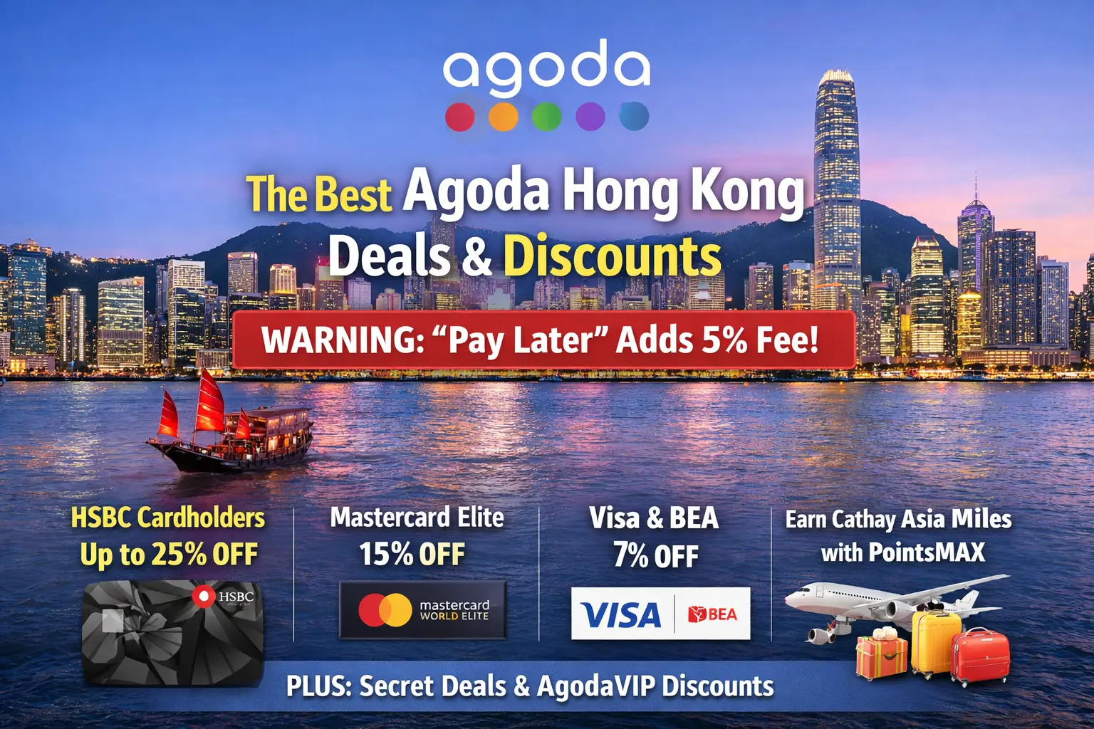 Agoda Promo Code Hong Kong: HSBC 25% Off, Mastercard 15%, AGODADEAL8 and Every HK Hotel Deal Decoded