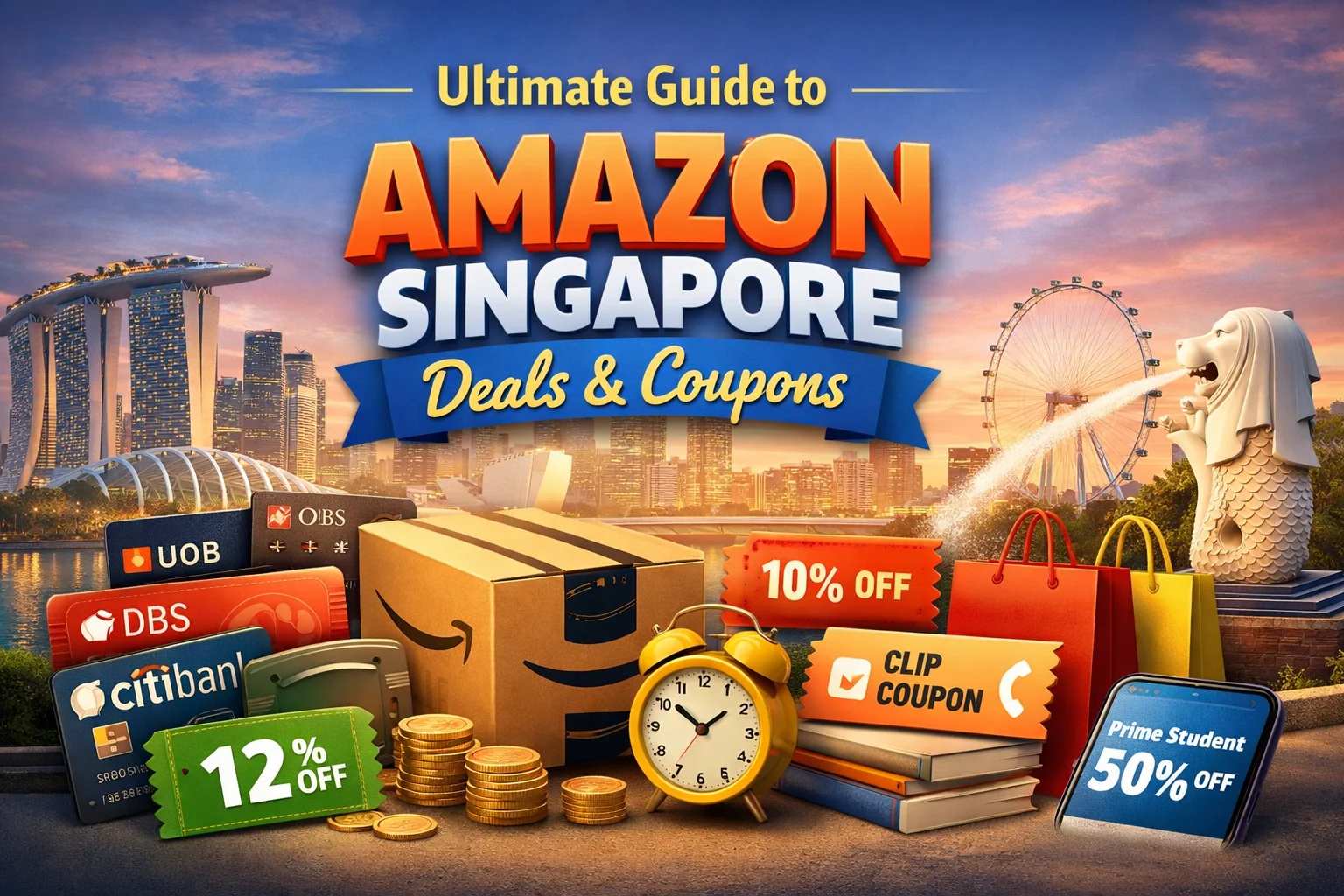 Amazon Singapore Promo Code: UOB, DBS, OCBC, Citibank Bank Deals, Prime Student and Every Saving Trick on amazon.sg