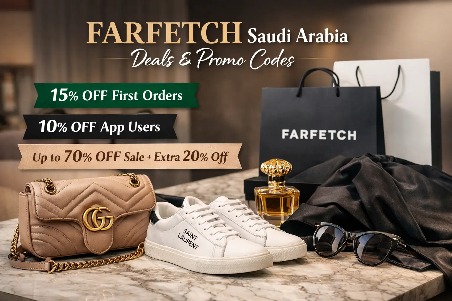 FARFETCH Promo Code Saudi Arabia: NC15FF 15% Off, Influencer Codes, Free Shipping and Every KSA Deal Explained