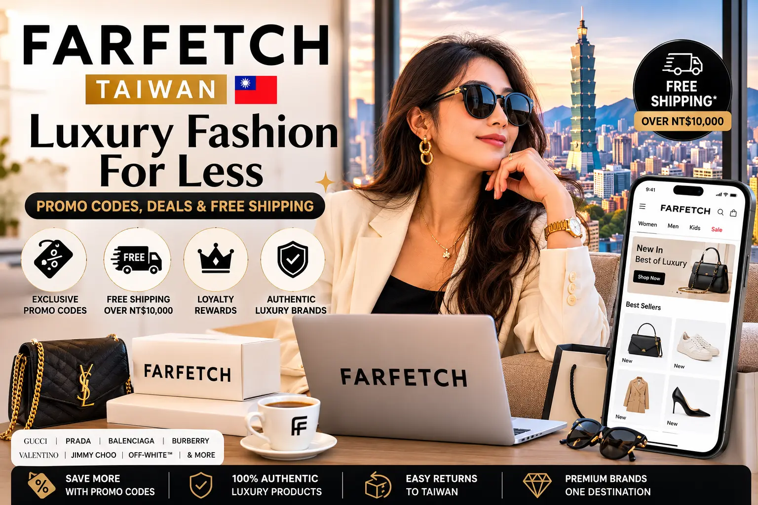 Farfetch Taiwan - How to Use a Promo Code and Pay Less on Every Order