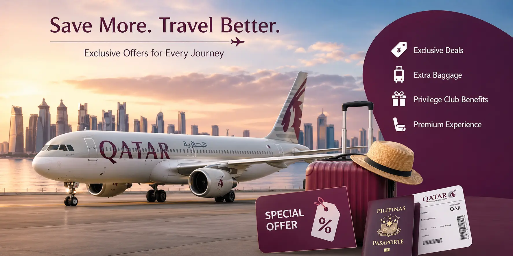 Qatar Airways Philippines Promo Code: Mastercard 12% Off, Student Club 20% Discount, Privilege Club Avios and Every Deal for Filipino Travelers
