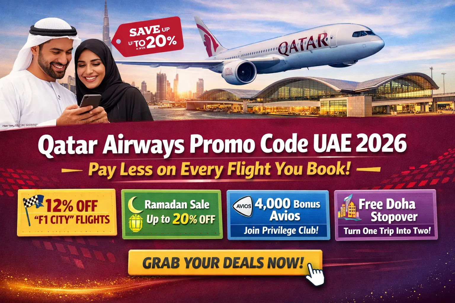 Qatar Airways Promo Code UAE: How to Pay Less on Every Flight You Book