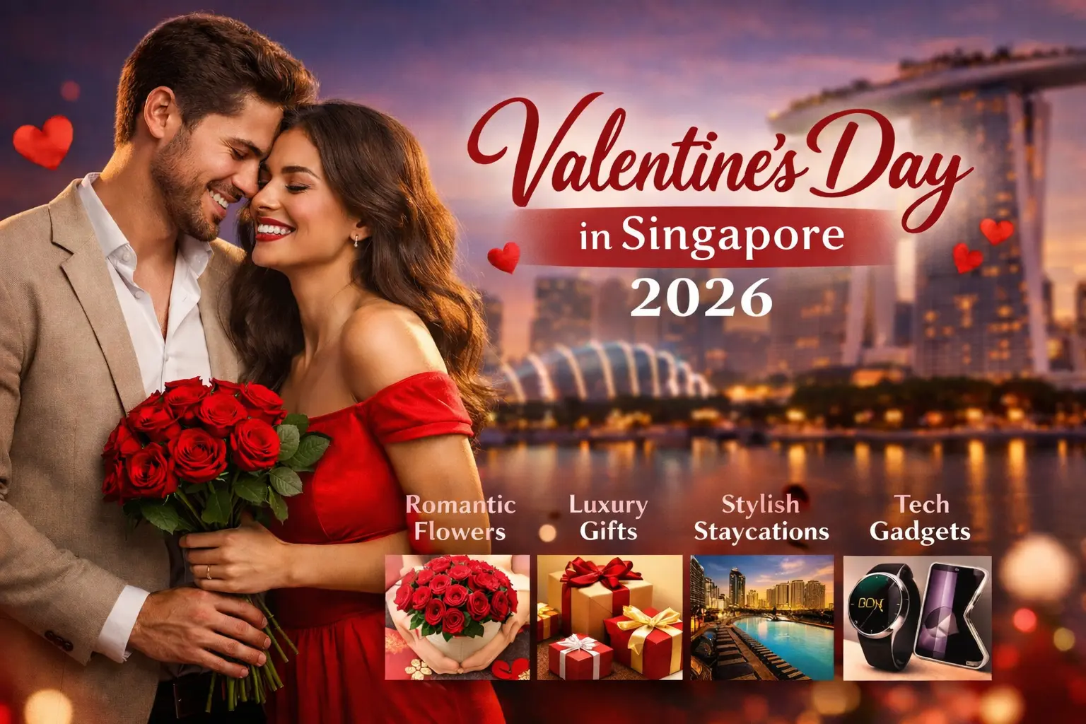 Valentine’s Day Gift Ideas, Flowers and Staycations in Singapore 2026