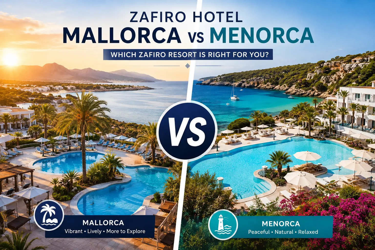 Zafiro Hotels Mallorca vs Menorca — Which Should You Book for Your Holiday?