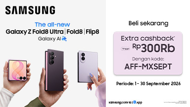 Use Code "AFF-MXSEPT" And Get IDR300000 CASHBACK