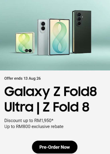 Pre Order Banner - Samsung Galaxy Z Fold8