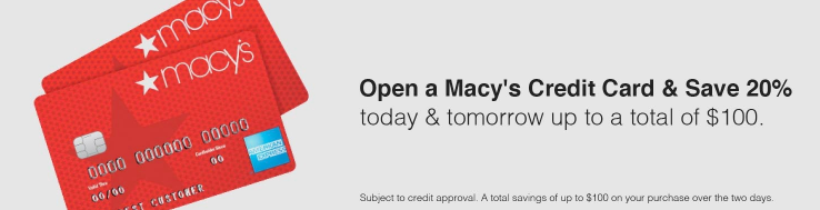 Macy's Credit Card Coupon Code