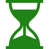 Icon representing time and money savings